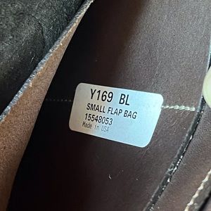 NWOT Vintage Black Leather Dooney and Bourke Flap Crossbody